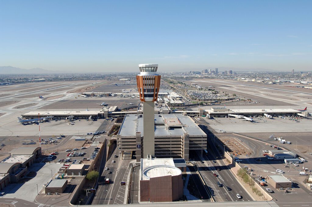 MKB Construction Services provides an impressive aerial view of an airport.