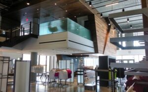 The inside of a store with a lot of clothes on display, renovated by MKB Construction Services.