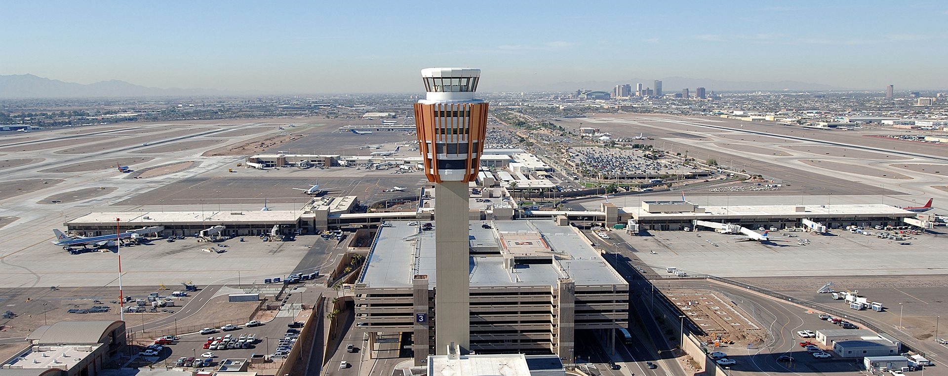 MKB Construction Services provides an impressive aerial view of an airport.